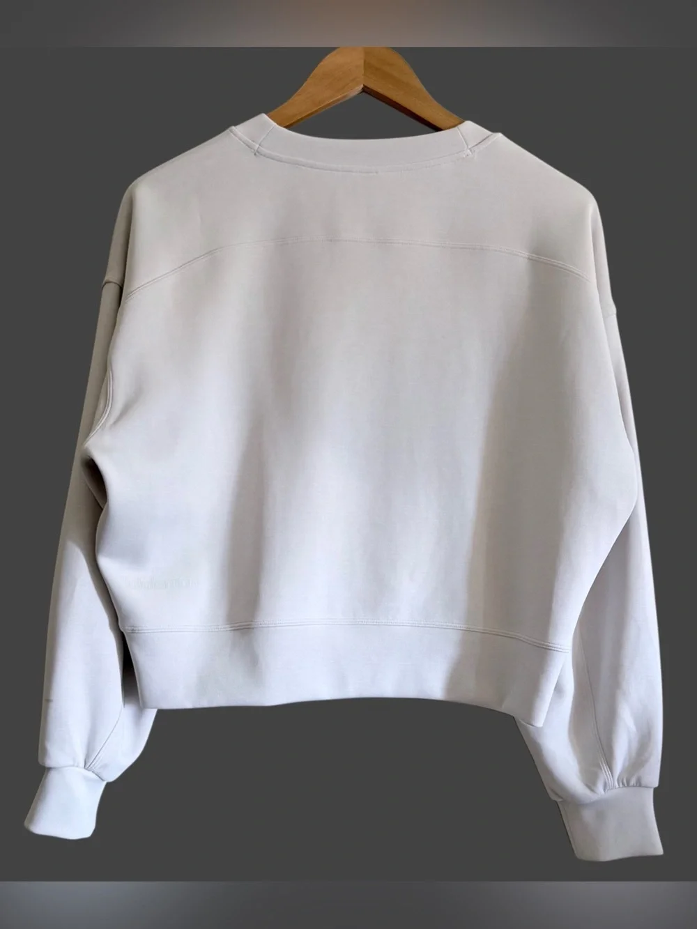 LULULEMON Softstreme Perfectly Oversized Cropped Crew Sweatshirt Sz 4 Athleisure
